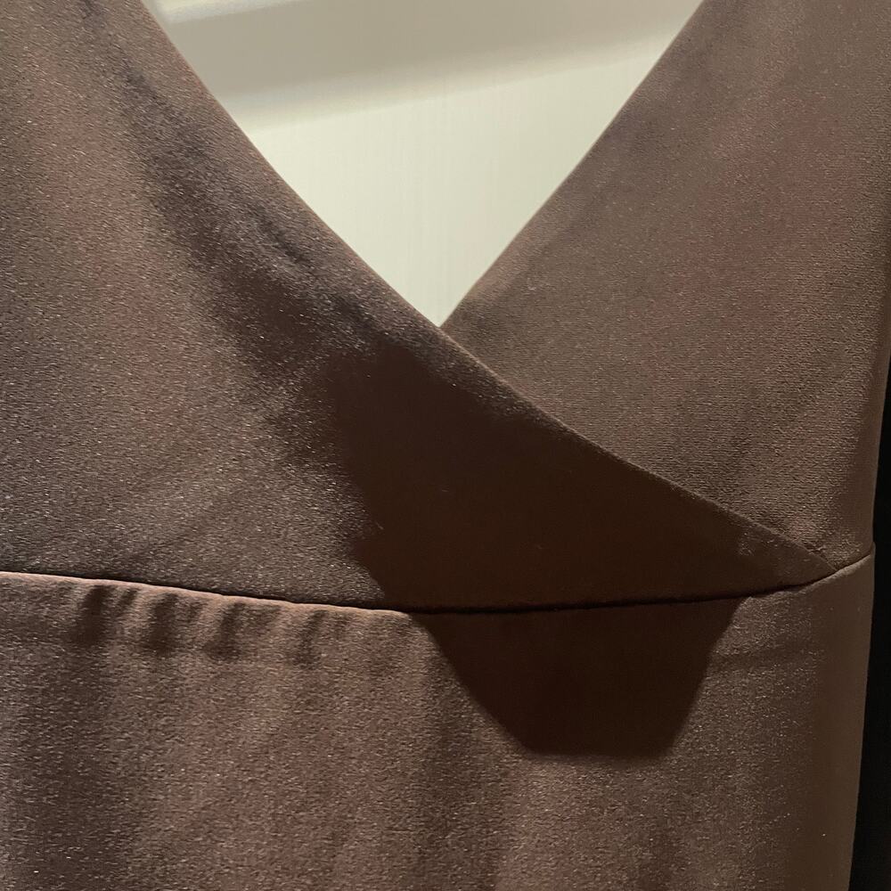 J Crew Long Brown Slip Dress Spaghetti Straps Size 12 - Picture 5 of 7